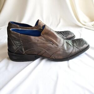 Mark Nason Rock Lives Leather Dress Loafers Slip On Men 7 1/2 Italian Designer